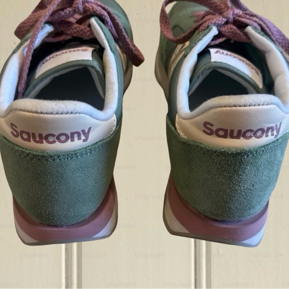 Saucony Jazz Original Sneakers Green & Pink Women's Size 8 - Picture 4 of 8
